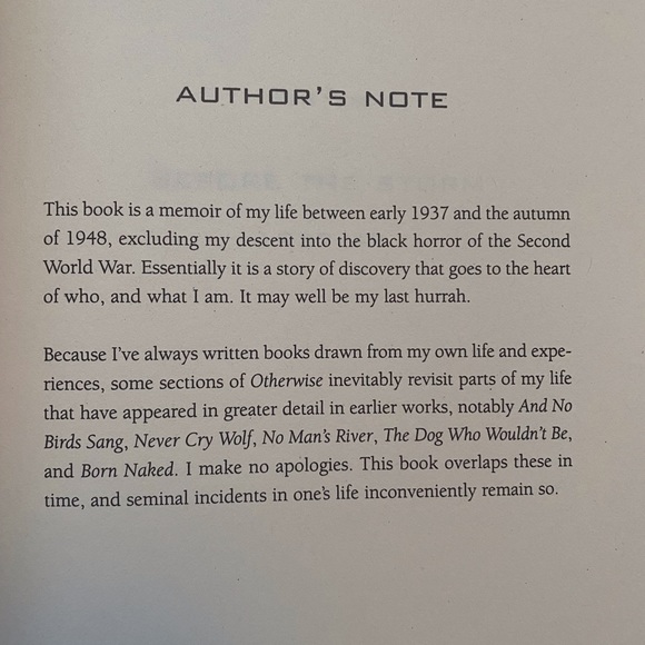 Farley Mowat “Otherwise”. Hardcover. A memoir - Picture 11 of 13